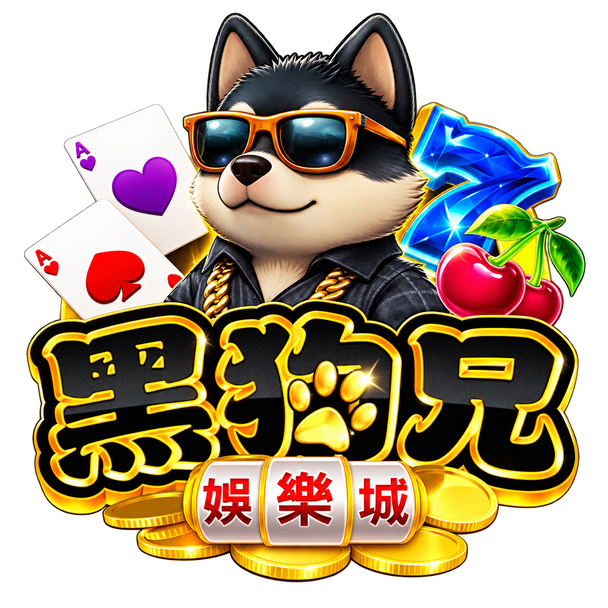 黑狗兄娛樂城 Logo